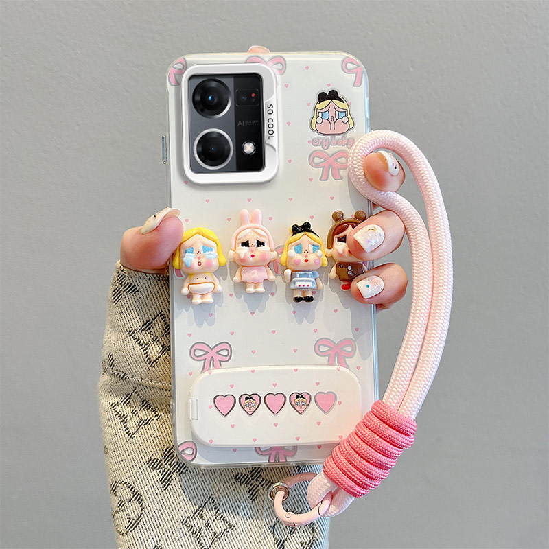 防摔卡通日韩TPUopporeno7手机壳