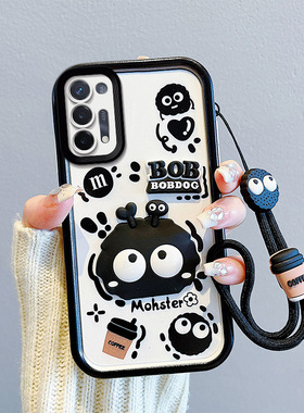 适用于OPPO A93手机壳日韩可爱女pcpmoo个性立体公仔opop a91保护套ins风潮女pcpt00卡通搞怪oopp a93手绳潮