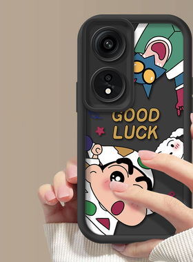 适用OPPOA17K手机壳OPPOA17 4G全包防摔0ppoA17磨砂0pp0al7k黑色软硅胶耐脏卡通情侣日韩保护套女男时尚