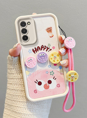 适用三星Galaxy A02S手机壳硅胶samsung a03s时尚男女sx a02s煤球卡通3星a03s保护套可爱女ao2s日韩高级皮纹