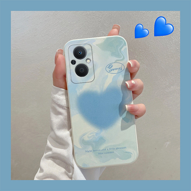 适用于OPPO A96手机壳硅胶简约油画0pp0a96全包防摔PFUM10网红新款opopa96手机套ins风可爱女生0ppa965g软壳