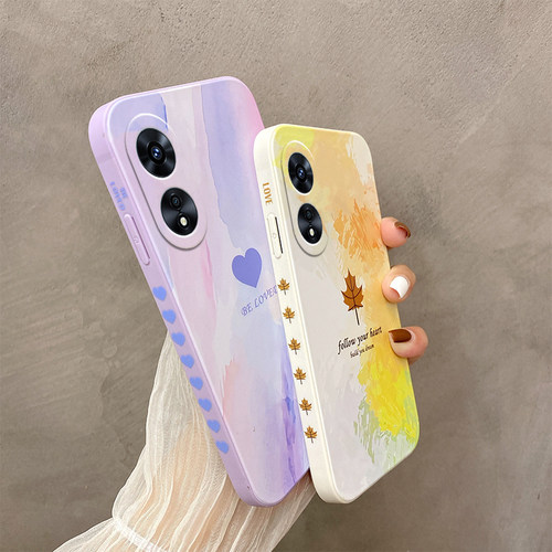 适用OPPO A97手机壳简约时尚0pp0a97全包防摔opopa97 5g可爱小清新女款oopoa97爱心直边硅胶oppia97软壳ins风