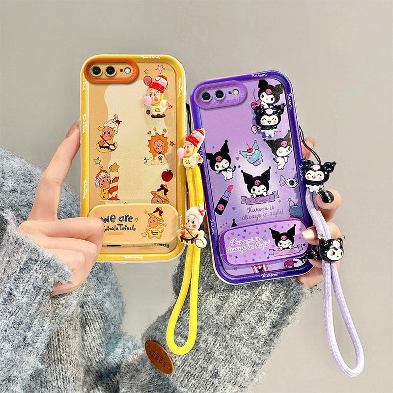 镜子支架适用iPhone6plus手机壳日韩可爱女iPhone6sPlus个性时尚男女iPhone6plus卡通保护套iPhone6sPlus