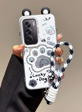 耳朵海绵宝宝适用OPPO Reno12国际版手机壳opopremo12派大星潮少女0ppo reon12海外保护套手绳reni12学生卡通