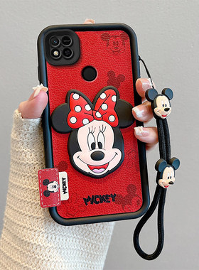 米奇适用小米PocoC31手机壳卡通可爱少女pococ31皮纹仔米奇p0c0c31个性小众xiaomi时尚学生povoc31保护套米妮