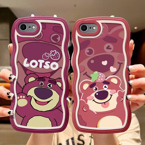 适用于苹果6S plus手机壳卡通少女款iphone6简约日韩男女ihpone6spius个性波浪。平果6保护套ins风可爱pg6s女