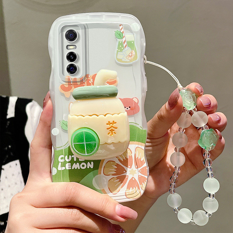 适用于vivo Y73S手机壳个性搞怪vovo s7e日韩可爱女生V2031A软硅胶vlvo y73s保护套ins风小清新vivi s7e柠檬