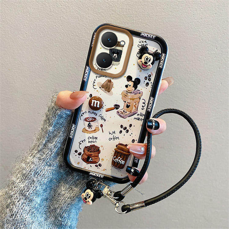 库洛米适用vivo Y03手机壳卡通公仔Y18潮少女Y37 5G浮雕立体米奇卡通趣味ins可爱保护壳