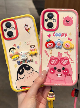 蜡笔小新适用OPPOReno7Lite手机壳时尚女reno8Lite/8z海绵宝宝卡通opop reno8z可爱女0ppo reon7lite保护壳