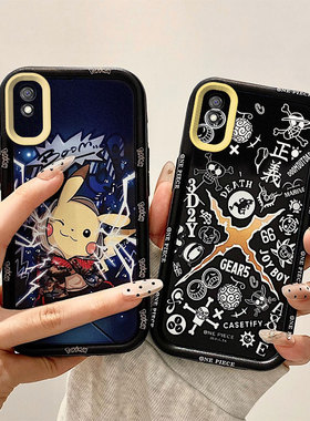 二次元适用红米9A手机壳索隆路飞redmi9C新款hm9CNFC动漫创意全包边防摔硅胶磨砂壳