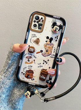 库洛米适用小米POCOM5S手机壳卡通公仔红米Note10S潮少女Note104G浮雕立体米奇卡通趣味ins可爱保护壳