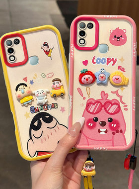 新款蜡笔小新适用Infinix Hot10play手机壳卡通潮少女HOT10Paly全包防摔。传音hot10piay创意搞怪可爱女保护