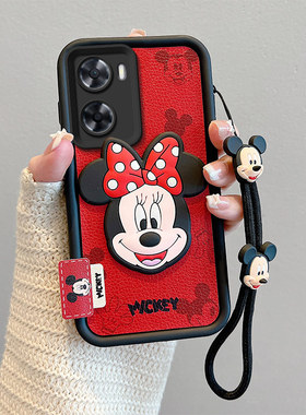 适用OPPOA77S手机壳卡通可爱oppoa77皮纹公仔米奇动漫图案立体趣味外壳