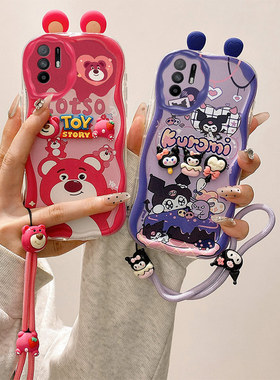 库洛米立体耳朵适用OPPOF19Pro手机壳海绵宝宝opop F19Pro+派大星公仔oppi f19pro十软边趣味可爱女0ppo日韩