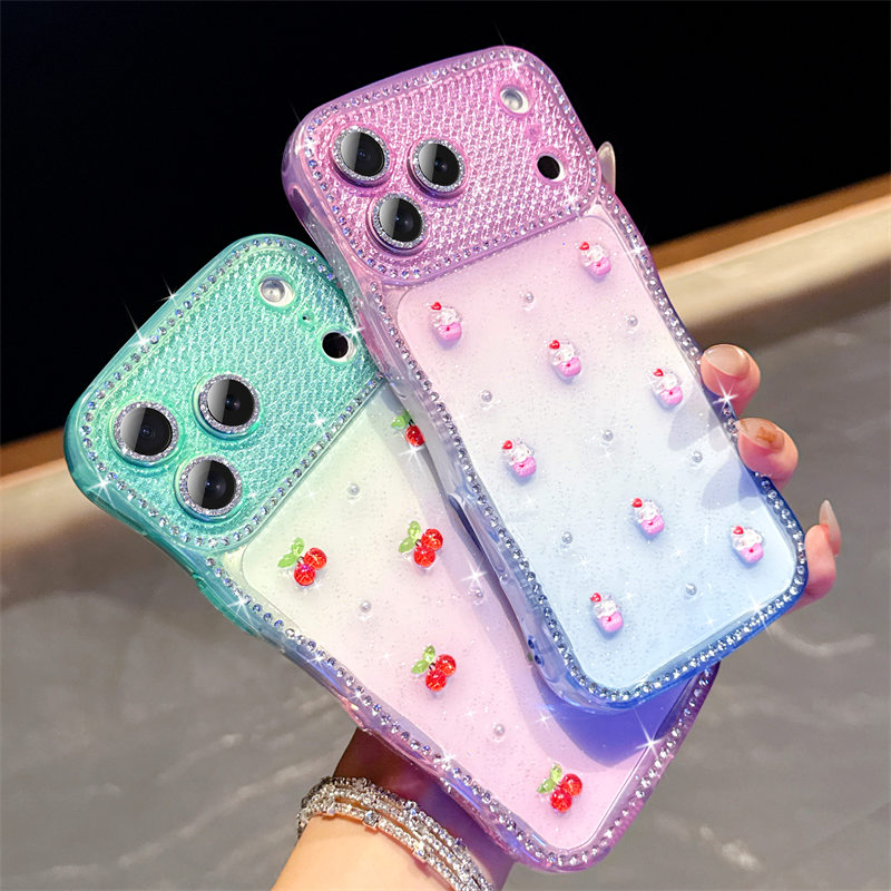 iPhone波浪边电镀全包防摔保护套