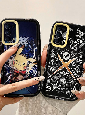 二次元适用OPPOFindX3Lite手机壳索隆路飞新款动漫创意全包边防摔硅胶磨砂壳