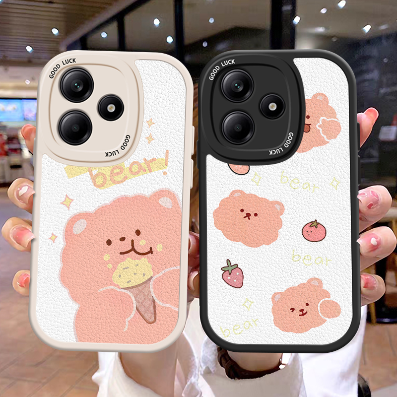 适用红米Note13 5G手机壳全包边Note14Pro斜跨男女Note13RPro卡通硅胶防摔Note14 5G国际版趣味可爱外壳