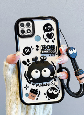 煤球适用于RealmeC21手机壳日韩可爱女relame c21y保护套ins风卡通潮女。真我c21学生立体公仔raelmec21y时尚