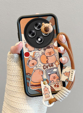 适用OPPOF27手机壳卡皮巴拉男女opopf27皮纹煤球oppi f27个性情侣卡通f27日韩可爱女oopp f27时尚保护套oopo