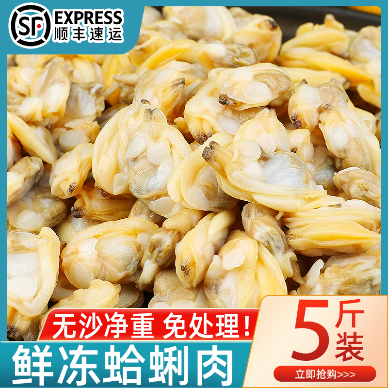 野生蛤蜊肉無(wú)沙蛤蜊肉花甲肉文蛤貝殼肉無(wú)沙黃蜆子蛤蜊肉