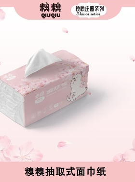 糗糗庄园抽纸面巾纸4层加厚（112抽/包  ）