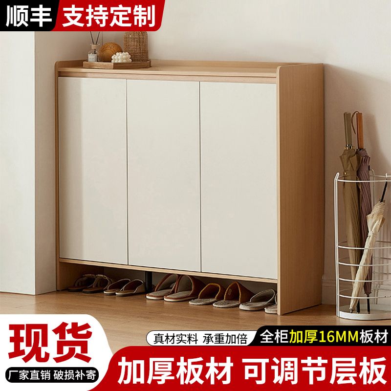 家用大容量玄关多层实木鞋柜