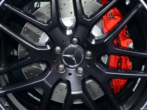 专用于奔驰刹车卡钳改装AMG贴纸 AMG个性轮毂装饰贴 耐高温车贴