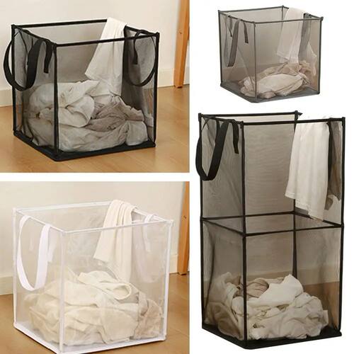 Square Dirty Clothes Basket Foldable Durable Breathable Larg