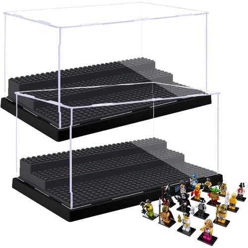 1pc Acrylic Display Case for Model Action Figures Blocks wit