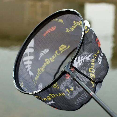 30/35/40cm Fishing Net Head Anti-hook Outdoor Hand Net Ultra