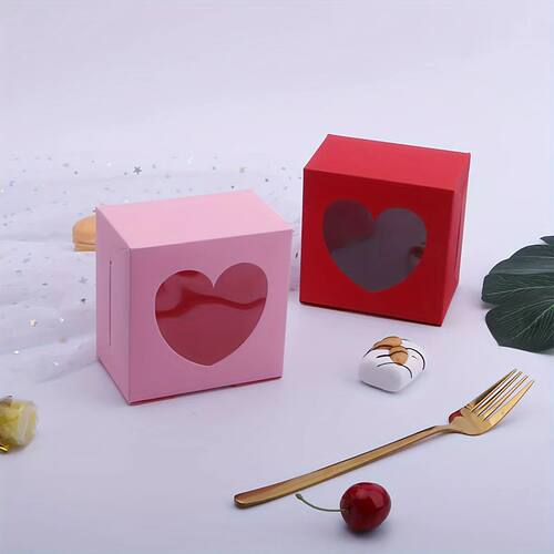 10pcs Creative Dessert Box, Used For Baking Cupcakes And Fre