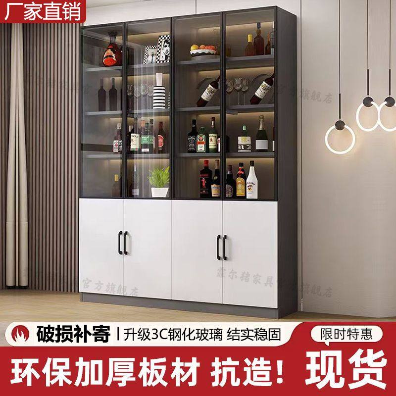 展示柜书柜酒柜手办柜玻璃门防尘家用书橱靠墙客厅柜子储物柜玻璃