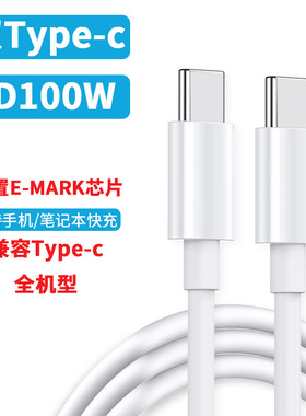 双头type-c数据线tapec双pd快充ctoc适用小米华为荣耀tpc车载充电线两头typc公对公苹果笔记本电脑双向tpyec