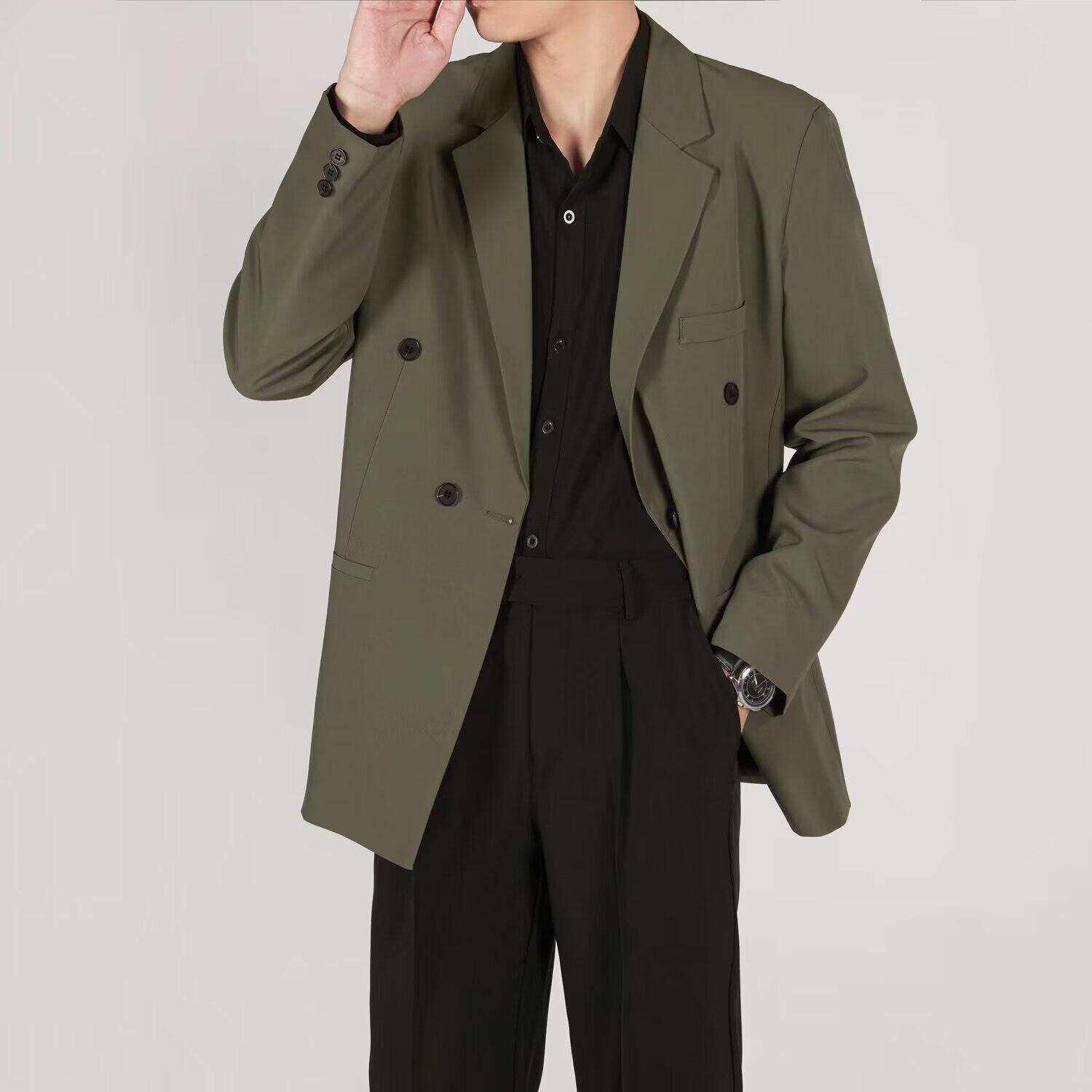 cherry kitty休闲西服男士宽松ins痞帅高级感四季轻熟风垂坠时尚