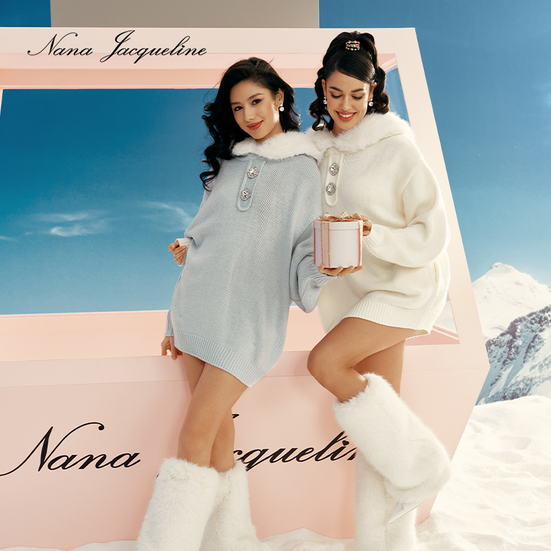 NanaJacqueline阔版连帽卫衣
