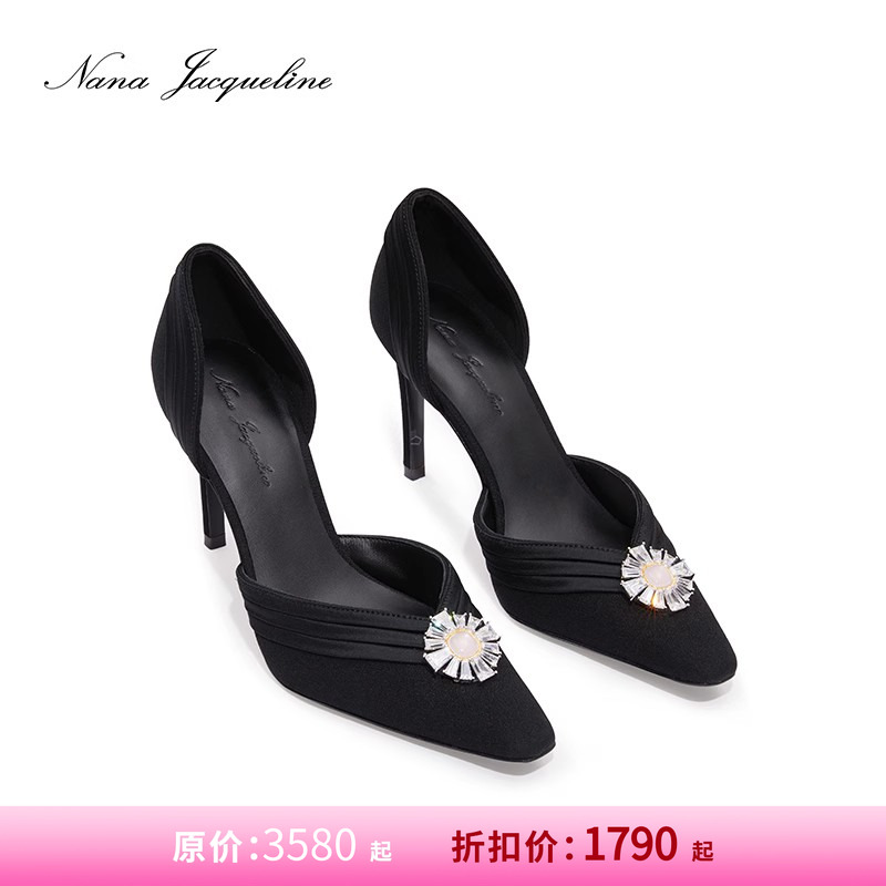 NanaJacqueline高跟鞋缎面