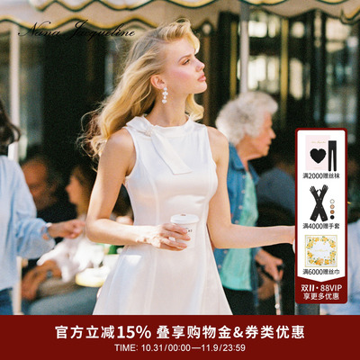 NanaJacqueline缎面连衣裙