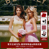 鞠婧祎同款 NanaJacqueline气质收腰吊带伞裙连衣裙女简约度假