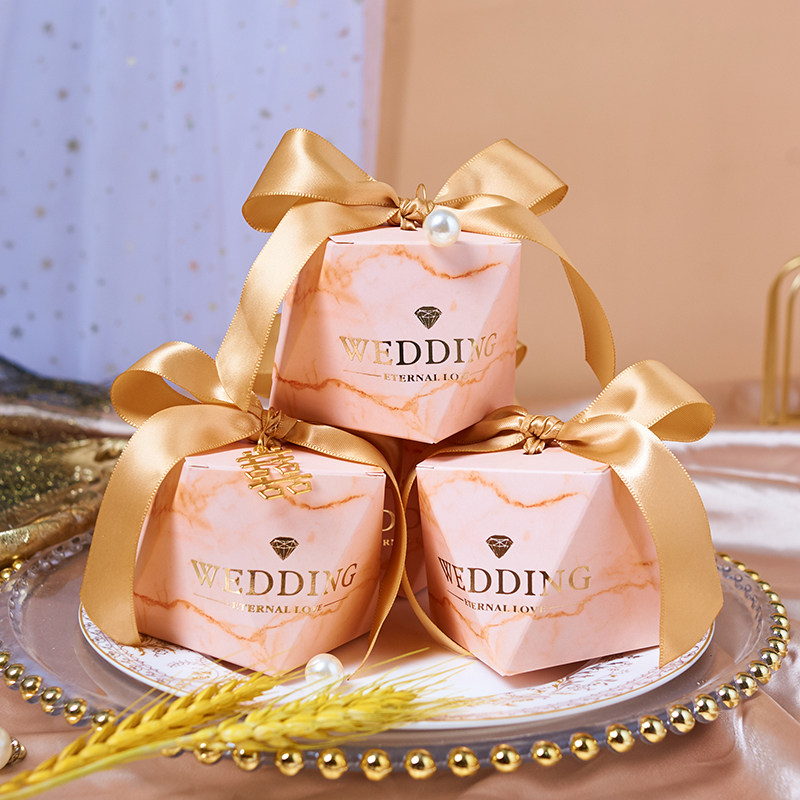 钻石喜糖盒香槟色ins风高定创意网红款2026新款费列罗易折叠婚庆
