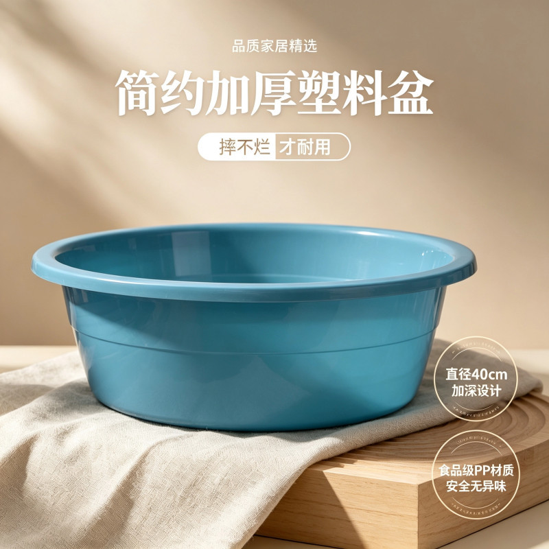 家用加厚塑料盆洗澡盆脚