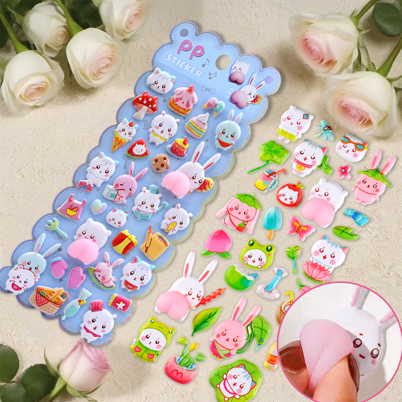 古早小鼻嘎屁屁贴纸手机装饰贴画