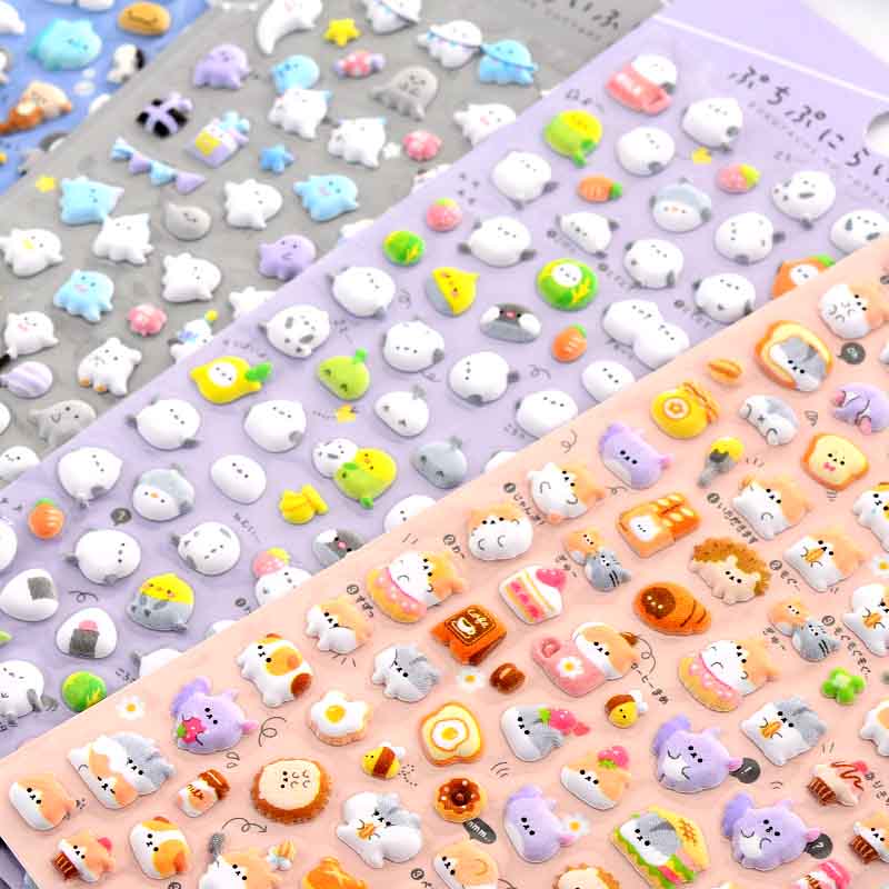 儿童贴纸奖励贴动物小图案贴画