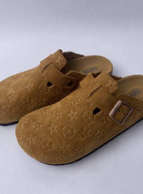 【印花脖肯】包头拖懒人鞋卡通风日常公主风潮鞋学生平底凉拖鞋