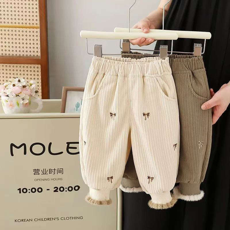 女童加绒裤子秋冬款宝宝加厚长裤中小童束脚裤女孩外穿百搭童装潮,童装/婴儿装/亲子装,裤子,淘宝优惠券,粉丝福利购,淘宝优惠卷