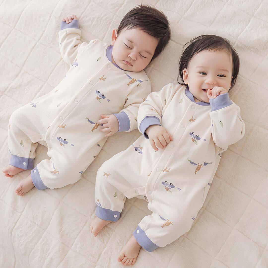 婴幼儿衣服春秋季纯棉a类连体衣新生儿无骨爬服哈衣宝宝睡衣柔软