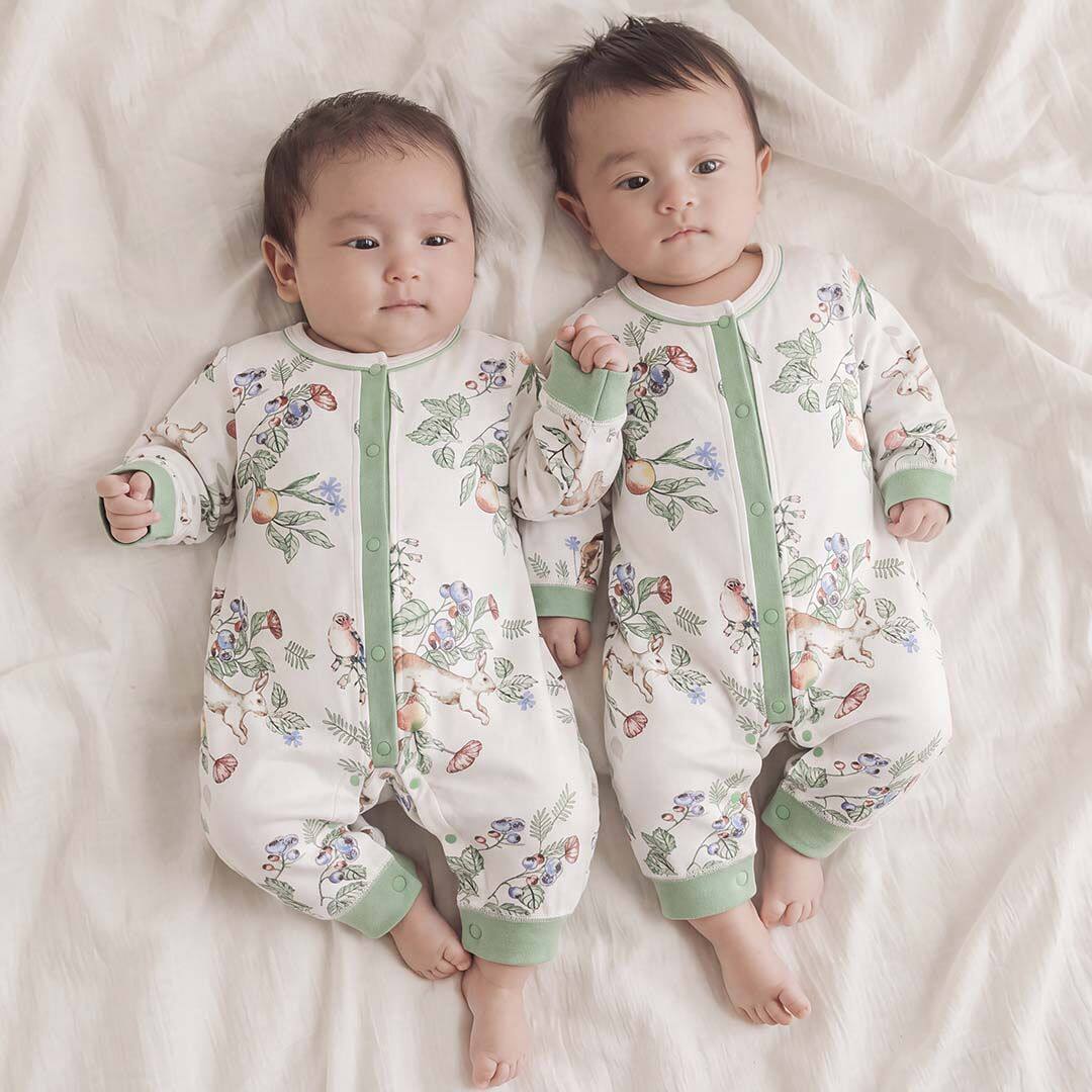 婴儿连体衣春秋纯棉a类衣服新生儿长袖无骨哈衣睡衣宝宝爬服休闲