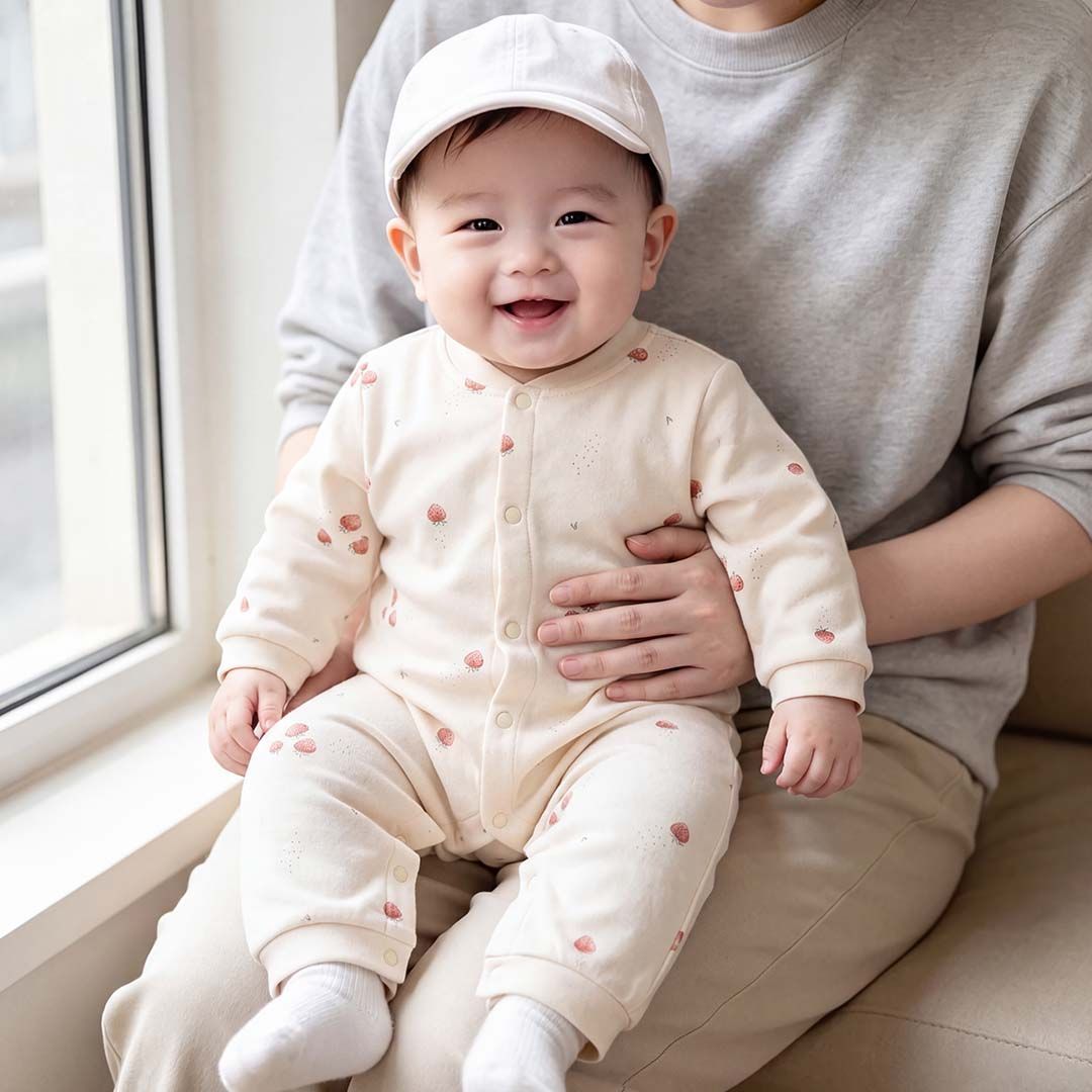 40克夹棉婴儿连体衣秋冬季加厚爬服新生儿7A抗菌超柔薄棉哈衣超萌