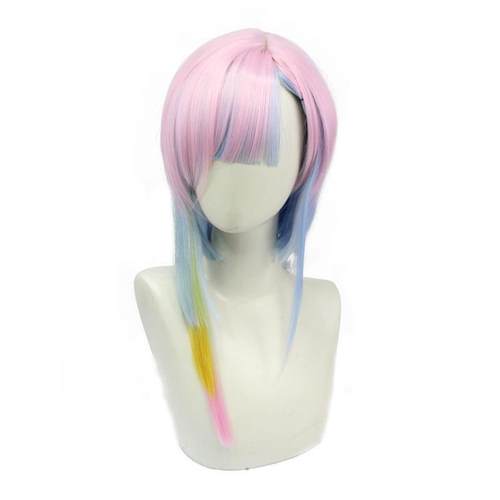 赛博朋克边缘行者 跑手多色渐变造型短发lucy露西cosplay假发头套