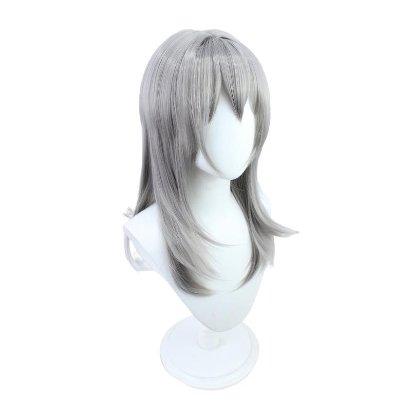 崩坏星穹铁道 开拓者 cos假发 仿真头皮 银灰色混色渐变