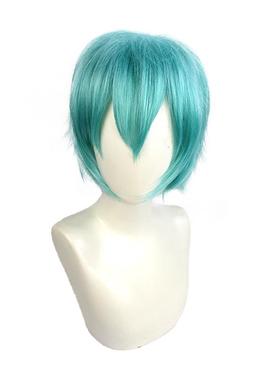 恋爱战争 初音男版vocaloid 水蓝色cos假发mikuo刀剑乱舞一期一振